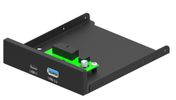 gembird Interne 3,5" PC Frontplatte USB 3.1 schwarz