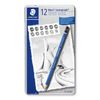 STAEDTLER Bleistift Mars Lumograph 12ST Sechskant