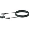 Schwaiger Steckeradapter TAE-F/RJ45 3m schwarz