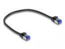 DELOCK RJ45 Netzwerkkabel Cat.6A S/FTP Slim 0,25 m schwarz