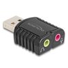 DELOCK Externe USB Soundkarte 24 Bit / 96 kHz Plug & Play
