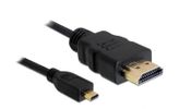 DELOCK HDMI Kabel Ethernet A -> micro D St/St  2.00m