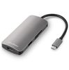 Sharkoon Multiport Adapter USB 3.0 Type C dunkel grau