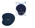 Logilink Mauspad mit Gel-Handballenauflage Silikon blau