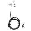 Dicota Universal Sec.Cable Lock,3Exchangeable, keyed