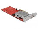 DELOCK PCI Expr x8 Karte > 2x int. NVMe M.2 Key M LowProfile