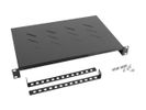 LANBERG 19" Fachboden 1U 483x300mm, max.25kg, schwarz