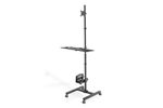 DIGITUS Arbeitsplatz rollbar, Sitz/Steh, 1xTFT,PC,TAS schwa.
