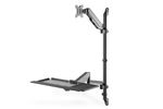 DIGITUS WAH 17-32" 1xTFT/TAS und Maus Sitz/Steh Platz Gasfed