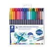 STAEDTLER Fasermaler Doppelspitze wasserverm.36ST