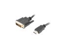 LANBERG HDMI(M)->DVI-D(M)(24+1) Kabel 1,8m 4K 30Hz Dual sw
