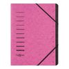 PAGNA Ordnungsmappe 12 Fächer 1-12 dunkelrosa