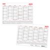 Herlitz Tafelkalender 2025 A4 inkl. Schulferien rot/schw