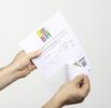 DURABLE VISITOR BADGE Namesschilder mit EURO-Lochung 100Stk