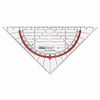 M+R Geodreieck 17cm glasklar rot hinterlegt 1 Stück