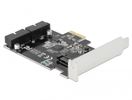 DELOCK PCI Express Karte zu 2x intern USB 3.0 Pfostenstecker
