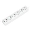 Logilink Steckdosenleiste 6-fach  mit Schutzkontakt  , weiß