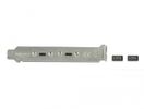 DELOCK USB 3.1 Gen 2 Slotblech mit 2 x USB Type-C Port