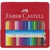 FABER-CASTELL Buntstift Colour Grip 24er-Metalletui