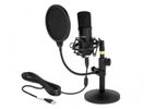 DELOCK prof. USB Kondensator Mikro Set Podcasting + Gaming