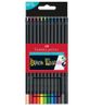 FABER-CASTELL Buntstifte Black Edition 12er Kartonetui