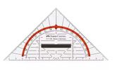 FABER-CASTELL Geometrie-Dreieck klein mit Griff 14cm