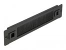 DELOCK 10" Kabelmanagement Bürstenleiste 1 HE schwarz