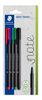 Staedtler 334-S BK4 fijnschrijver Zeer fijn Zwart, Blauw, Groen, Rood 4 stuk(s)