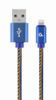 gembird Premium 8-poliges Kabel, 1 m, blauw