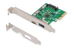 DIGITUS PCI Expr Card 2x USB 3.1 1 Port USB-C + USB A