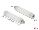 DELOCK Abstandshalter M 5 x M 4,Sechskant,Innen/Außen 50 mm