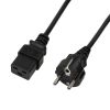 Logilink Power Cord, CEE 7/7-IEC C19, black,  1,80m