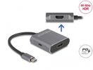 DELOCK USB Type-C Splitter zu 2 x HDMI MST mit USB Type-C