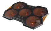 Deltaco Gaming Laptop Kühler 1000-1300 RPM schwarz/orange