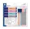 STAEDTLER Schreibset 12-teilig Pastell inkl. Sticker