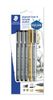 STAEDTLER pigment liner 3 ST & Met.marker BK