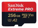 SD MicroSD Card 256GB SanDisk Extreme Pro SDXC inkl. Adapt