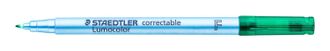 STAEDTLER Folienstift Lumocolor correc F grün 10 Stück