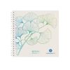 Herlitz Spiralblock 14,8x14,8 100Bl.punktiert GREENlineGinkg
