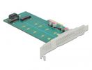 DELOCK PCI Express x4 Karte zu 1 x M.2 Key B + 1 x NVMe