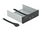 DELOCK 5.25 Front Panel mit 2 x USB 5 Gbps Typ-A Ports
