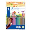 STAEDTLER Buntstift Noris colour 18 Dreikantform 3 mm
