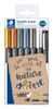 STAEDTLER Marker Metallic & white brush 6 St.& 1 pigm.