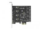 DELOCK PCI Express x1 Karte zu 4 x extern USB Typ-A Buchse