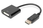 Digitus AK-340401-001-S video kabel adapter 0,15 m DisplayPort DVI-I Zwart