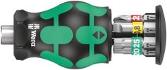 Wera Kraftform Kompakt Stubby Magazin 1 Schroevendraaier met meerdere bits Rechte schroevendraaier