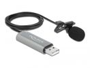 DELOCK Krawatten Lavalier Mikro omnidirek. 24Bit/192kHz Clip