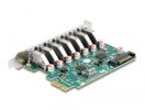 DELOCK PCI Express x1 Karte zu 7 x extern USB 5 Gbps Typ-A