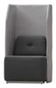 ROCADA Soft Einzelsitz mit Rckwand schwarz/grau