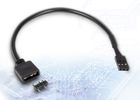 Inter-Tech Adapter 1x 3pin 5V RGB -> 1x VDG-Anschluss, 20cm retail